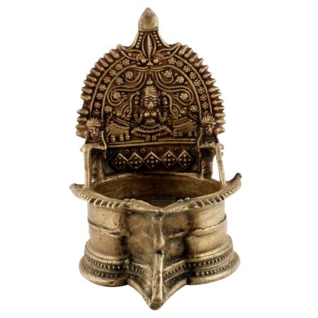 Handmade Golden Brass Oil Lamp For Diwali